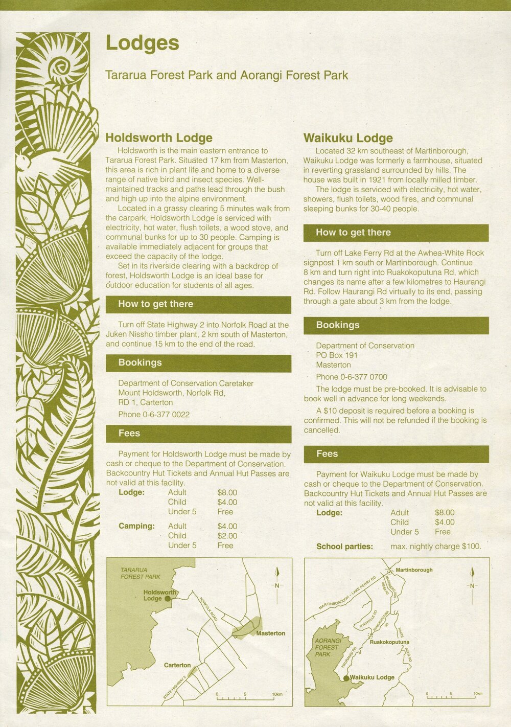 Lodges/Bush Cabins