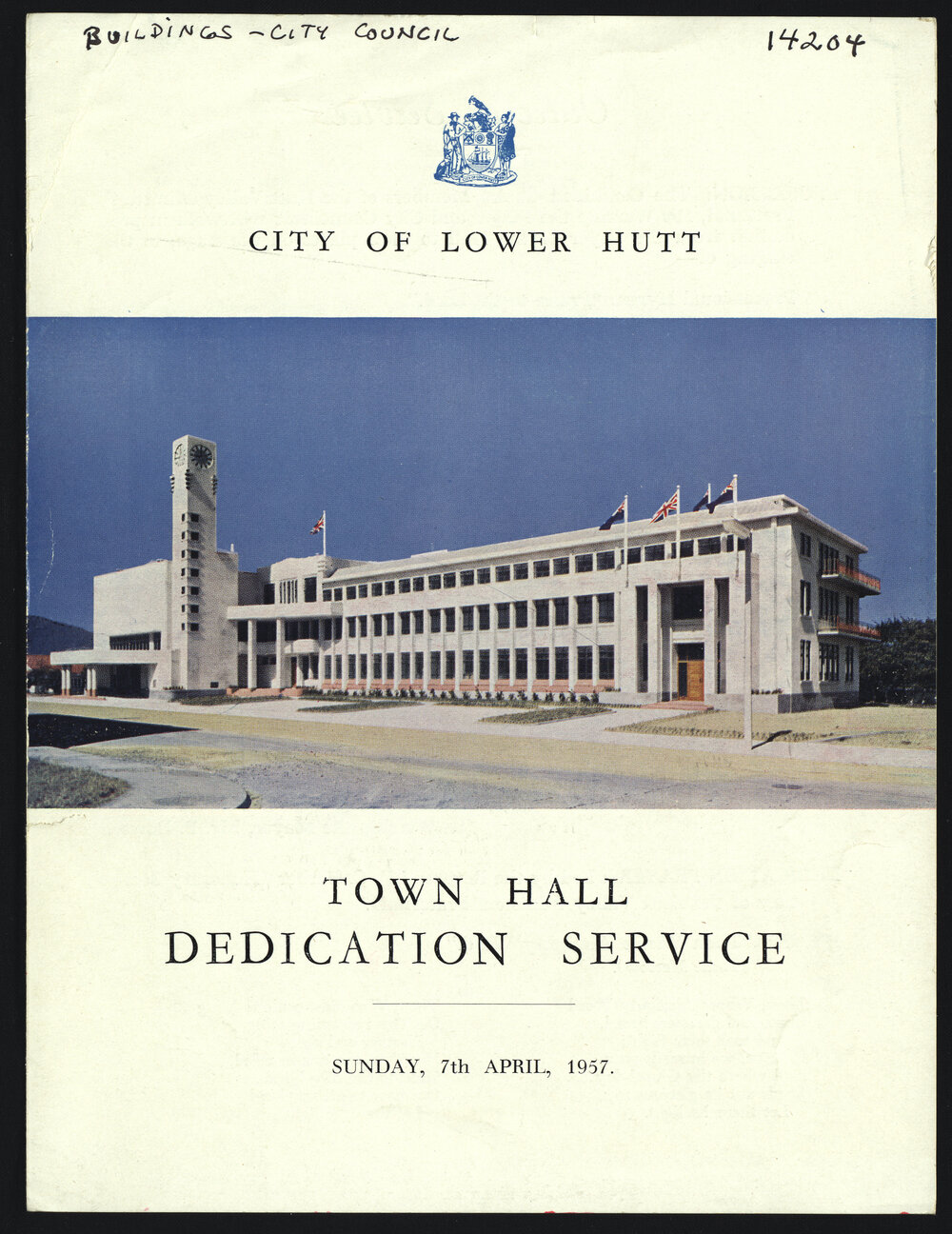 Town Hall Dedication Service