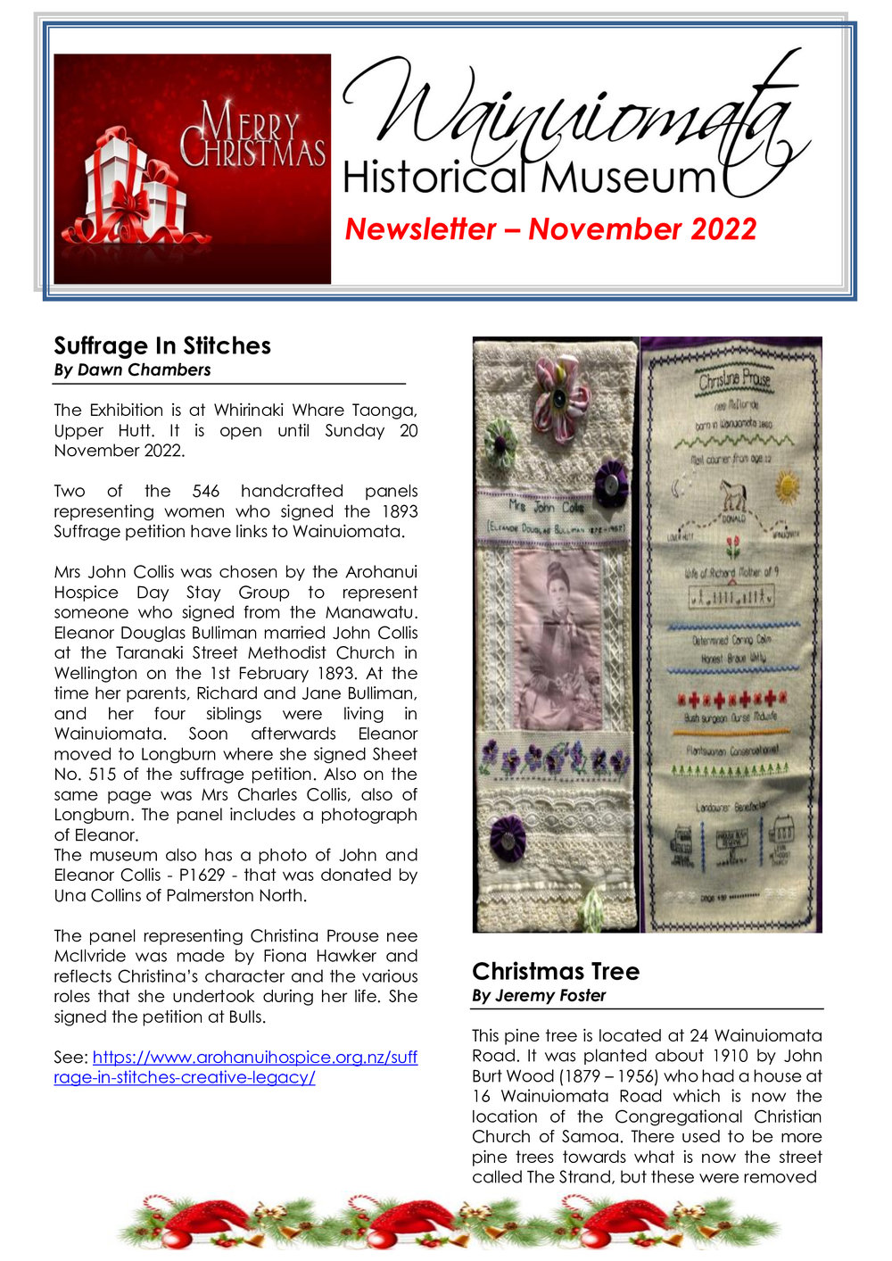 Newsletter (Wainuiomata Historical Museum) November 2022
