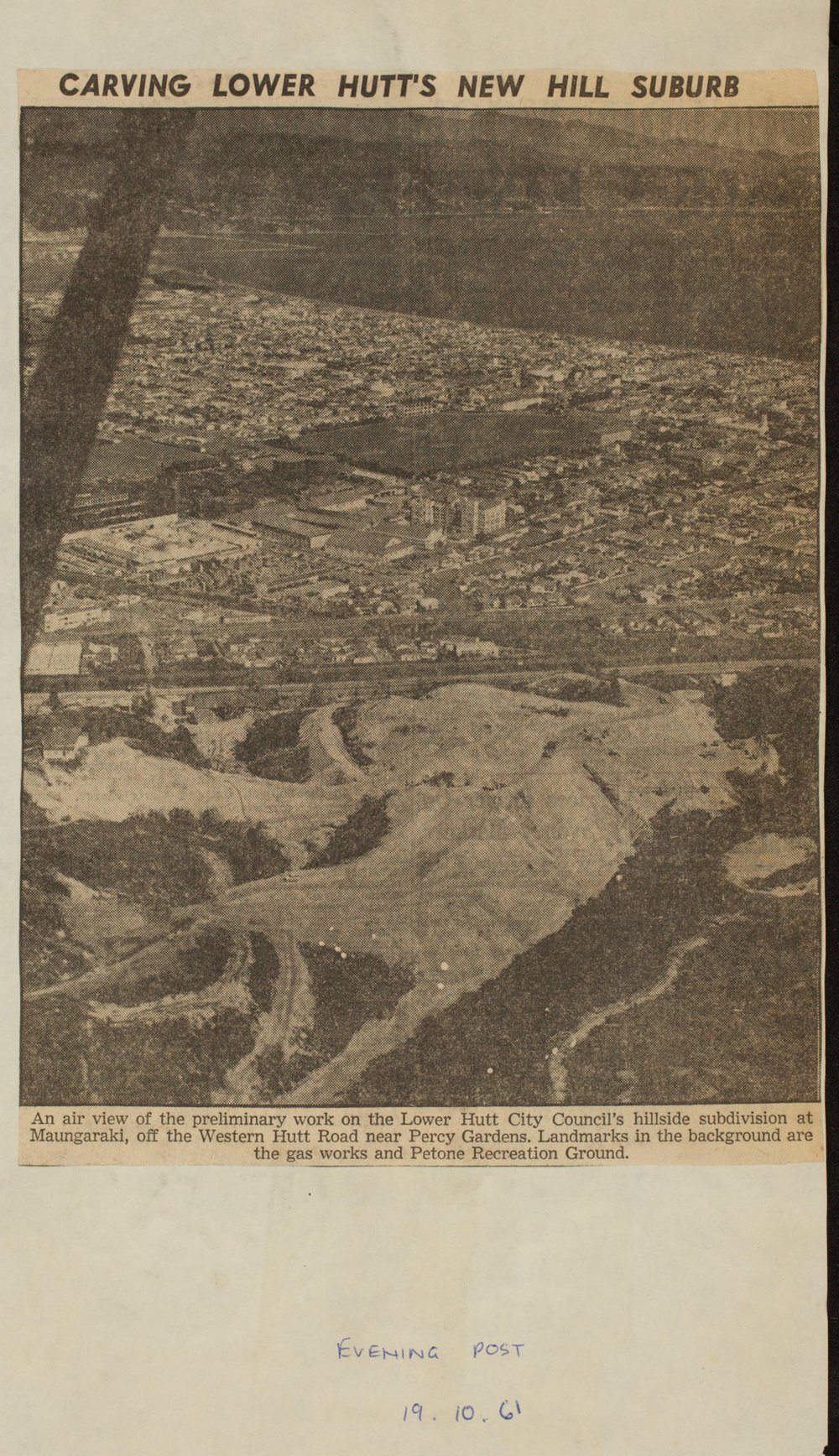 Carving Lower Hutt's new hill suburb
