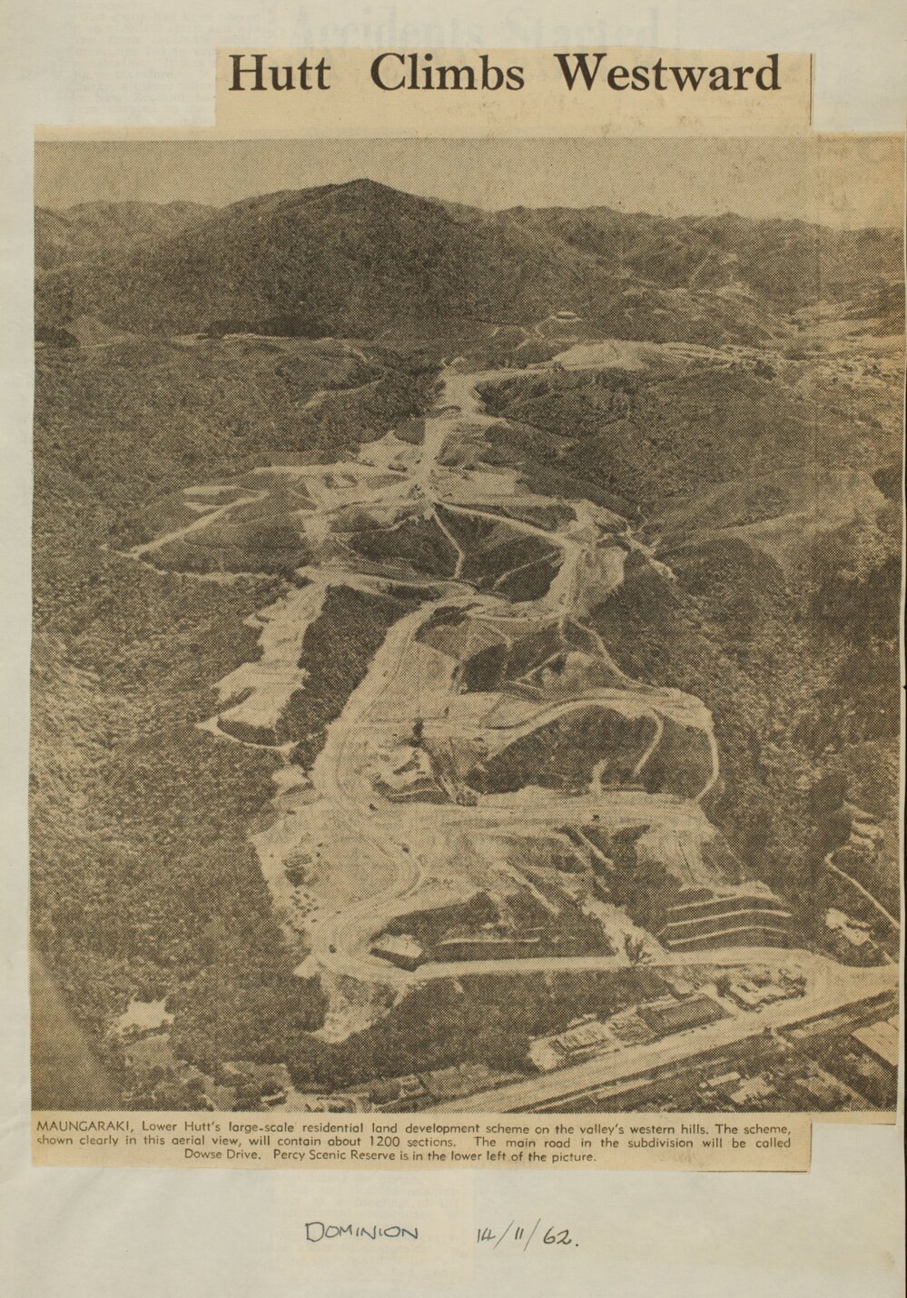 Hutt climbs westward