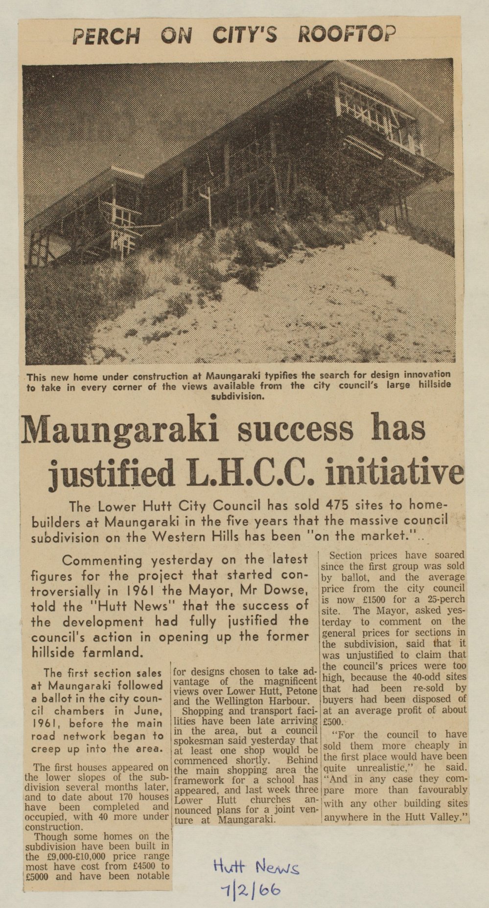 Maungaraki success has justified L.H.C.C. initiative