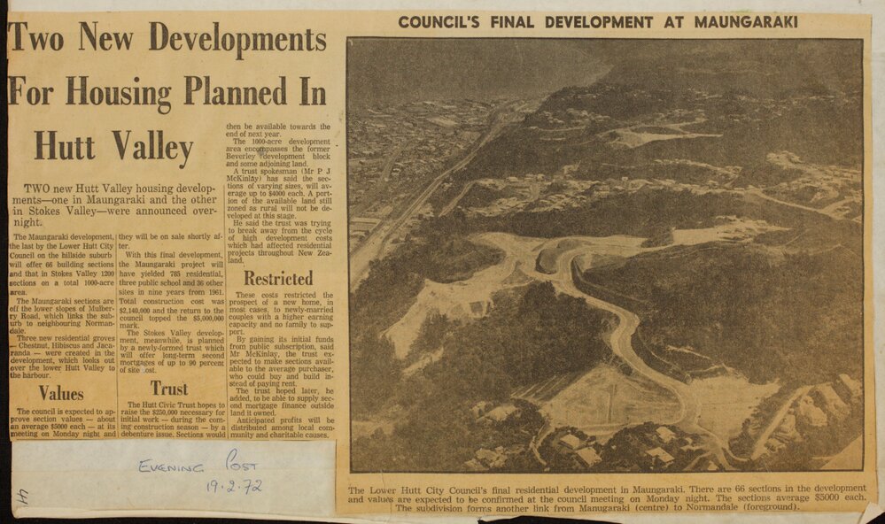 Two developments for housing planned in Hutt Valley