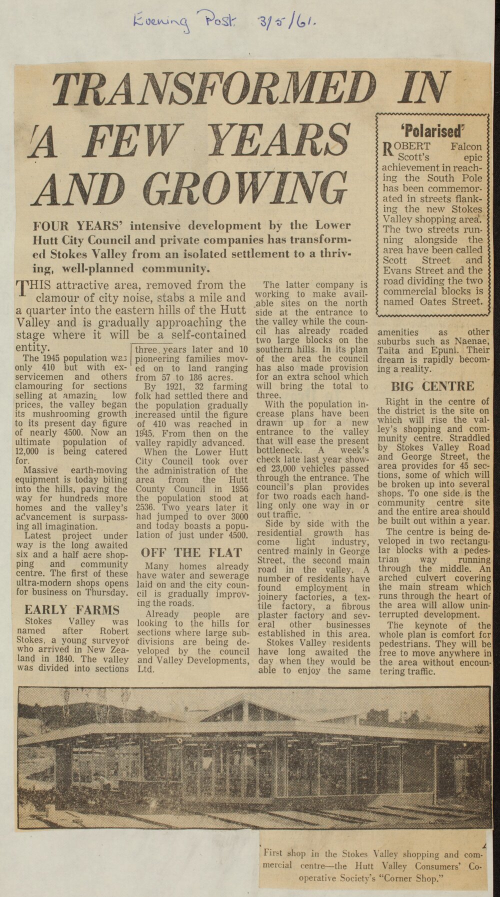 Transformed in a few years and growing