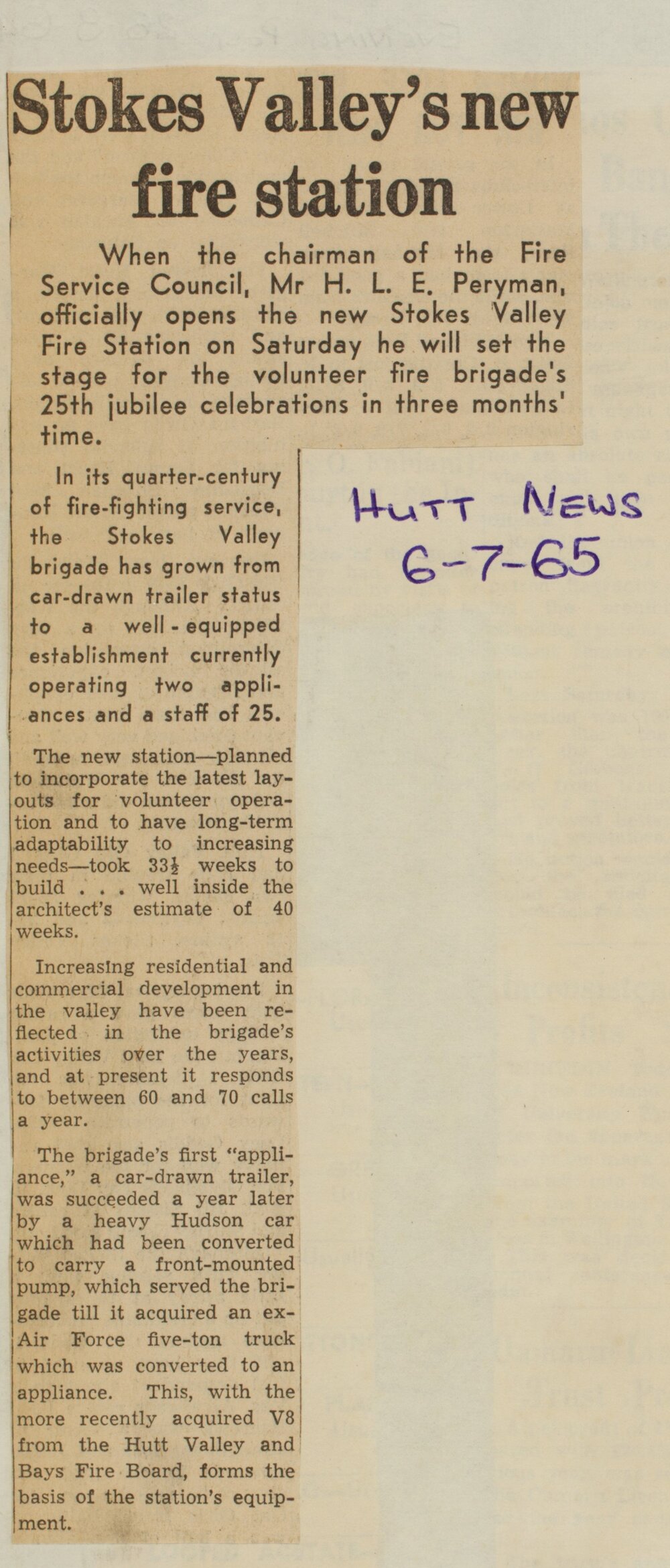 Stokes Valley's new fire station