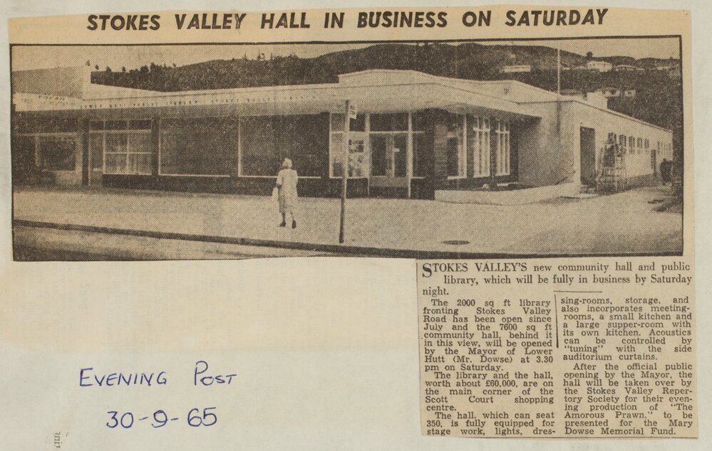 Stokes Valley Hall in Business on Saturday