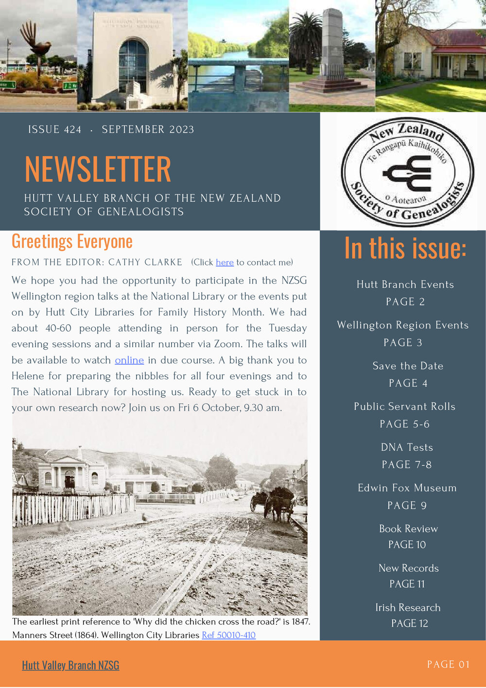 Newsletter (Hutt Valley Branch of the NZSG)