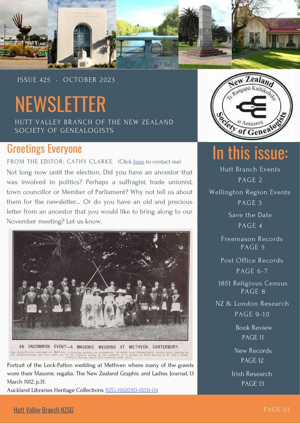 Newsletter (Hutt Valley Branch of the NZSG)