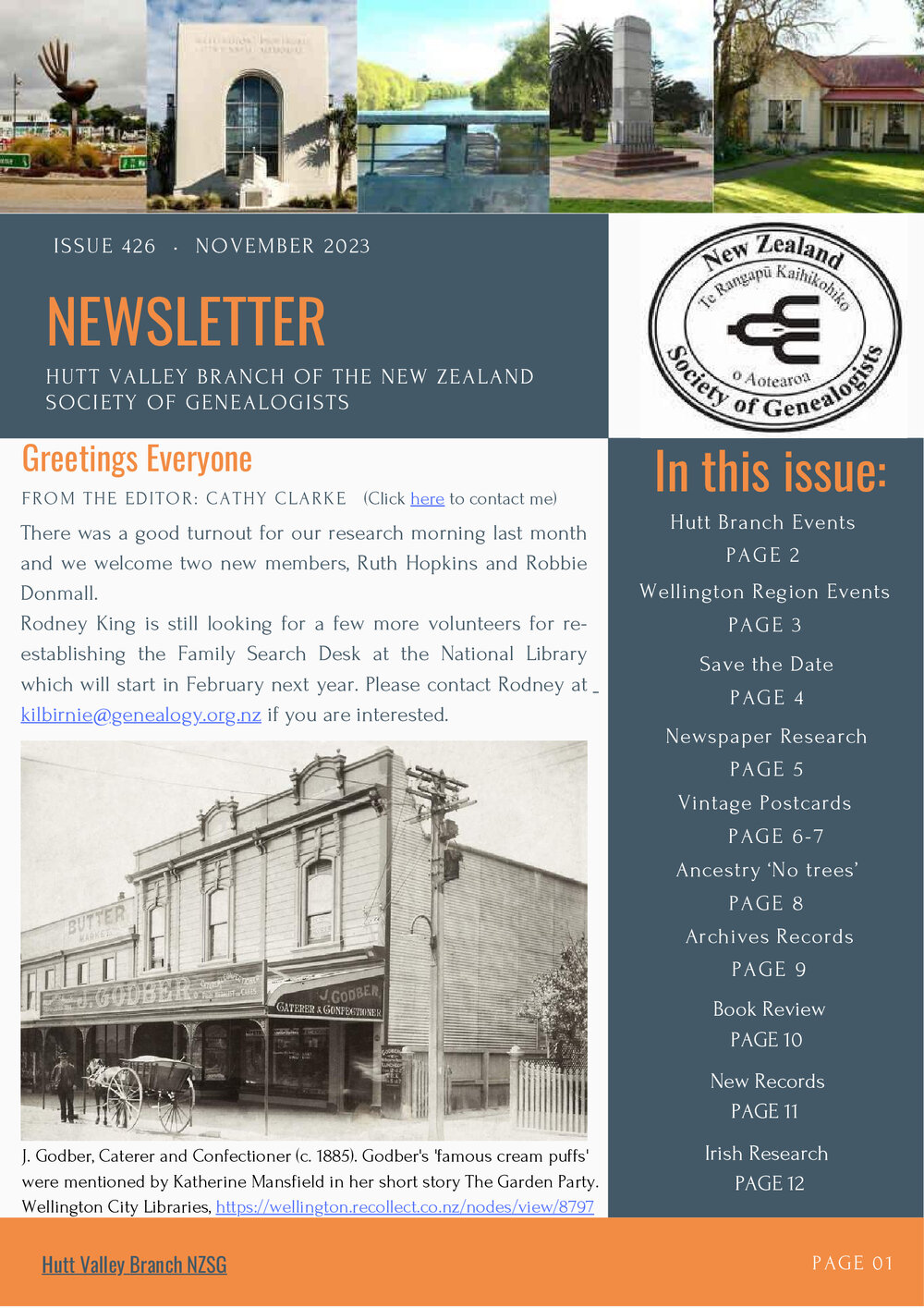 Newsletter (Hutt Valley Branch of the NZSG)