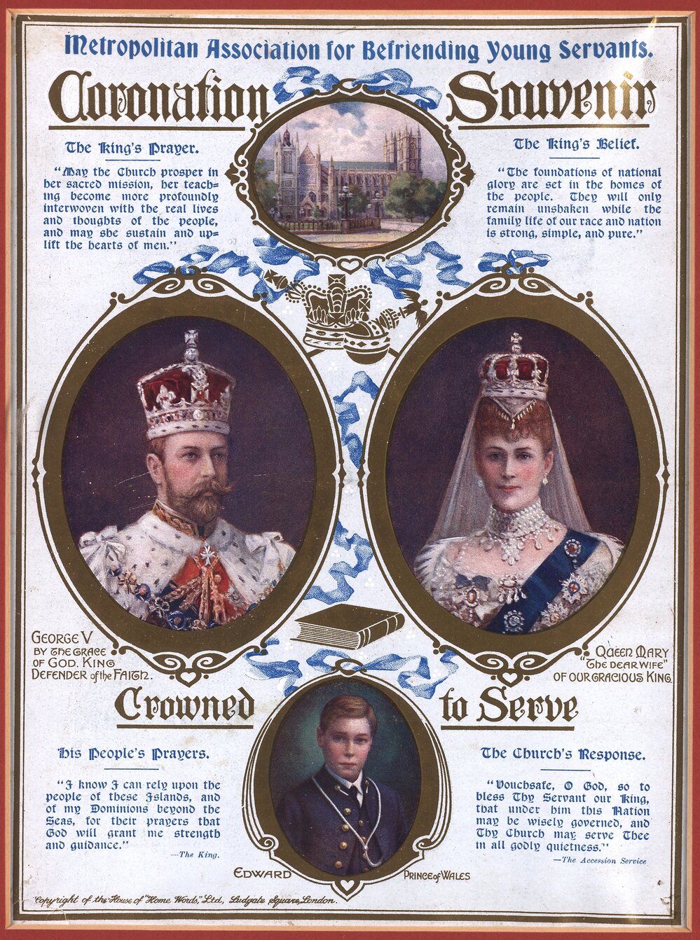 Coronation souvenir: "Crowned to serve"
