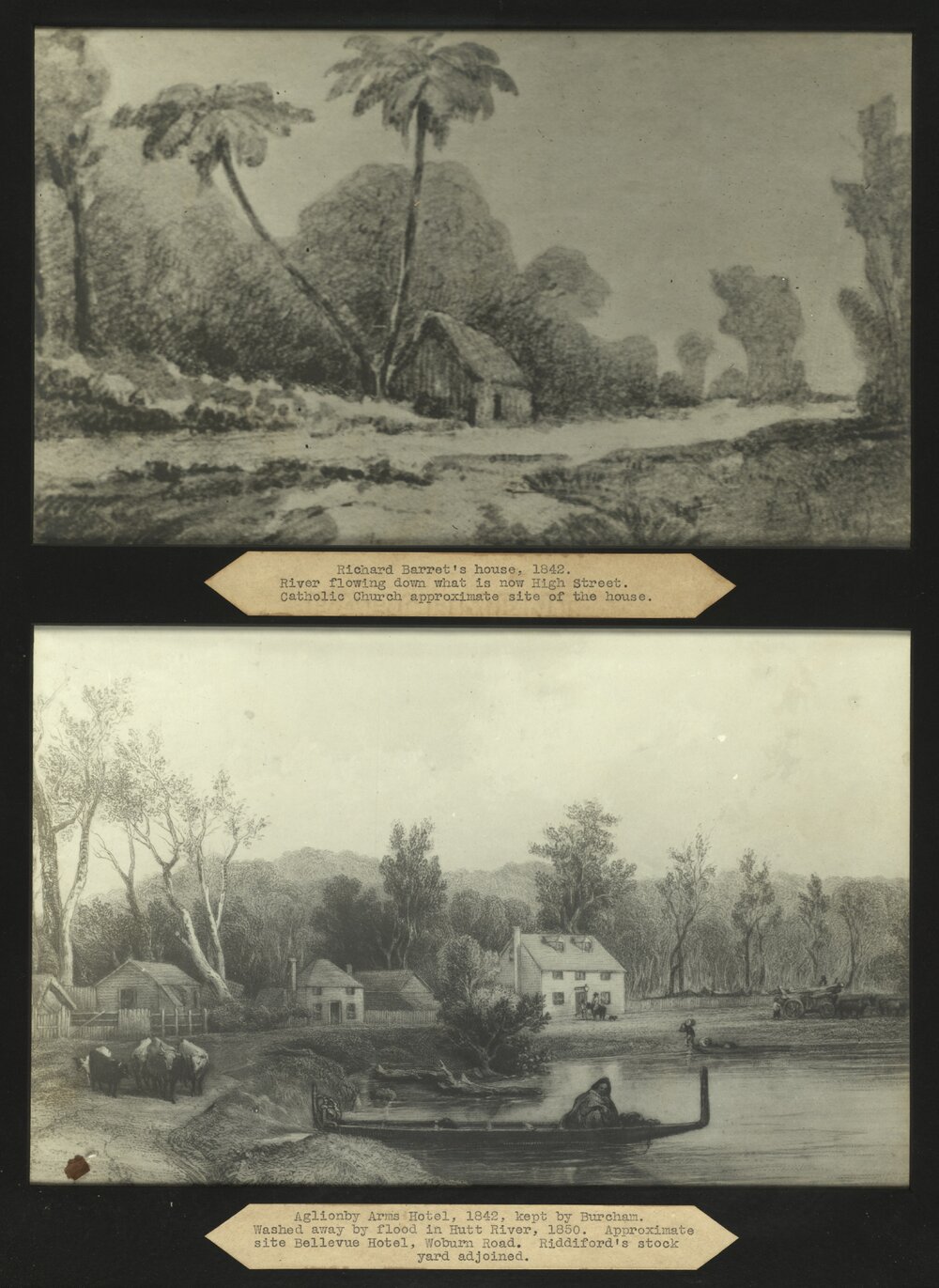 Hutt River - Barret's House, Aglionby Arms Hotel, 1842