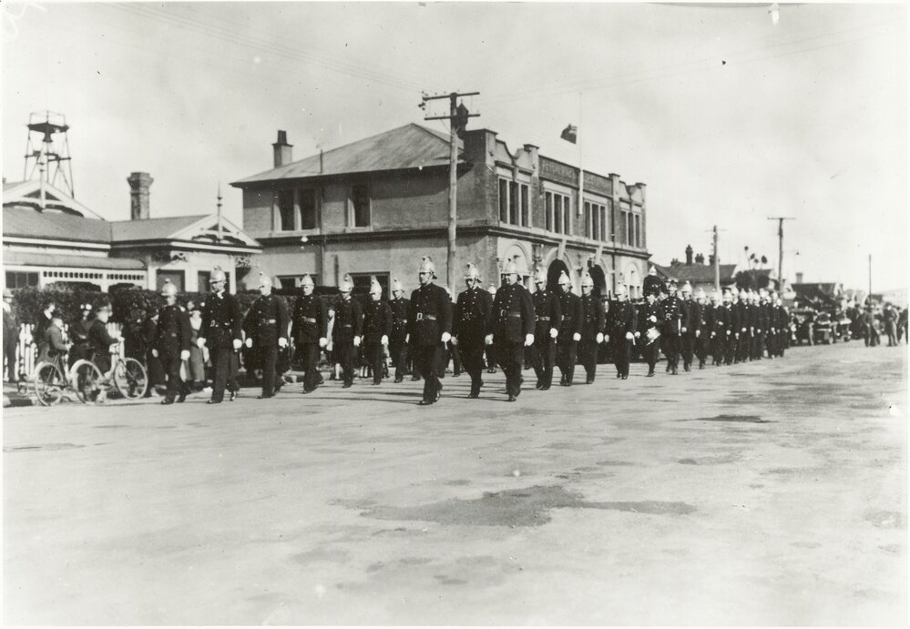 Ceremonial funeral : Petone Fire Brigade