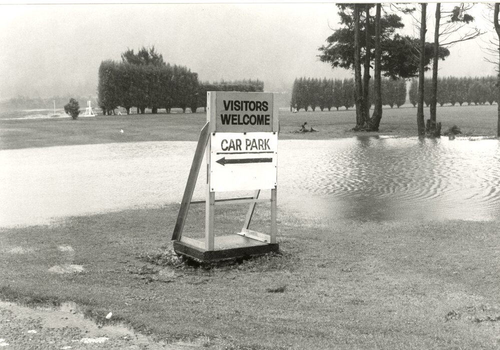 Flooded golf course in Wainuiomata