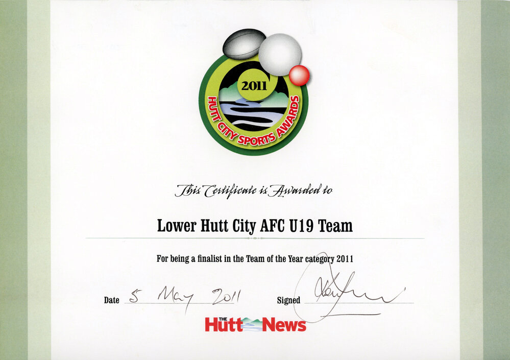 Lower Hutt Association Football Club - photographs