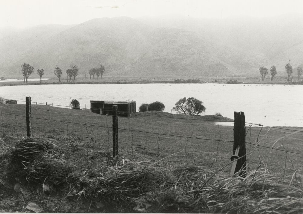 Flooded farmland in Wainuiomata