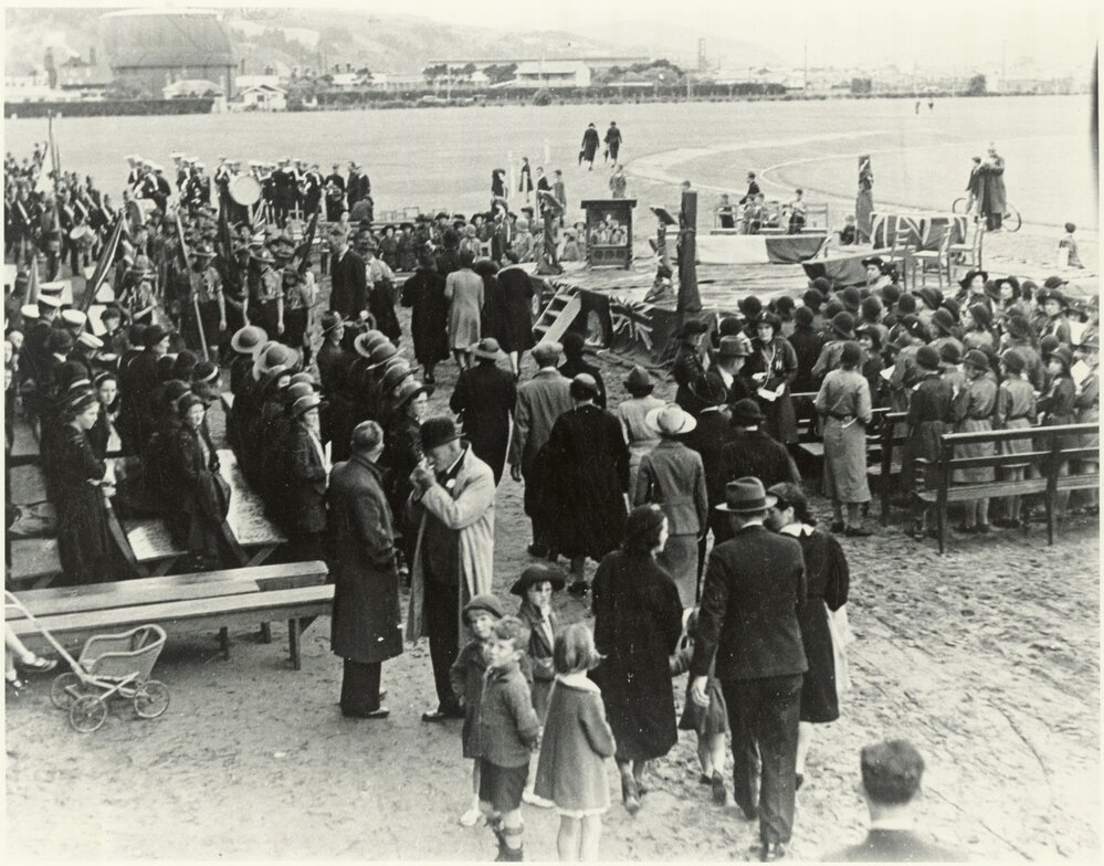 Petone Jubilee religious service at the Recreation Ground