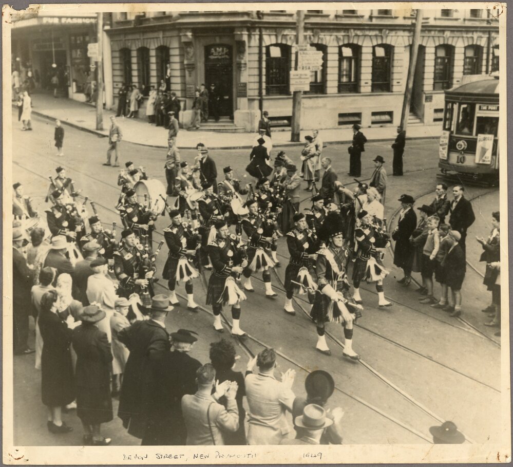 Hutt Valley Pipe Band in New Plymouth