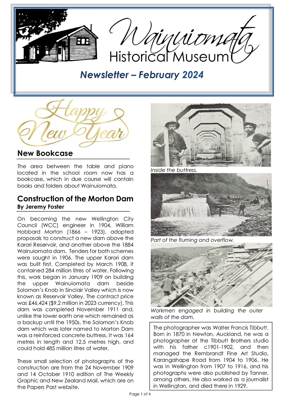 Newsletter (Wainuiomata Historical Museum) February 2024
