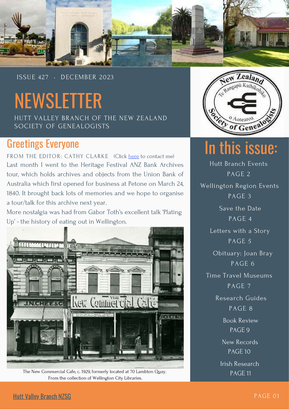 Newsletter (Hutt Valley Branch of the NZSG)