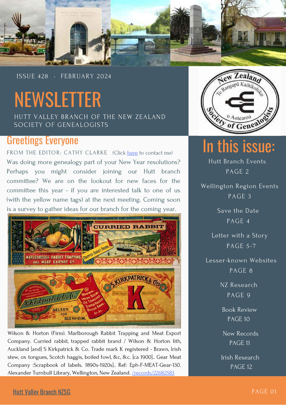 Newsletter (Hutt Valley Branch of the NZSG)
