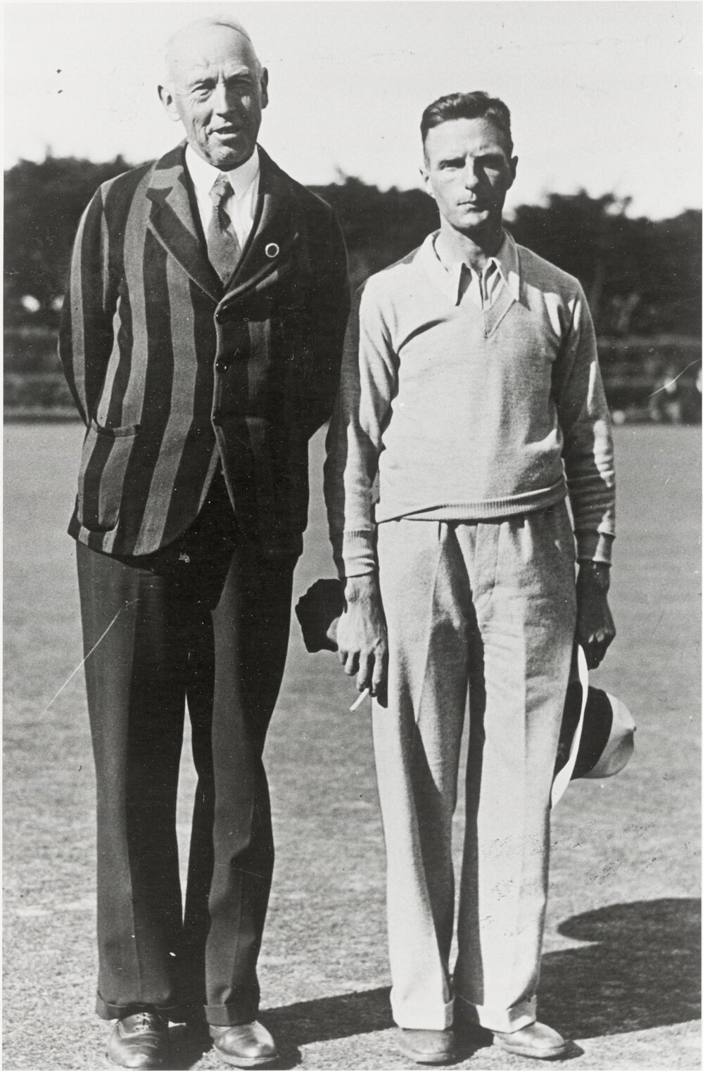 Bowling champions: J.W. Lowry and D. Hunter
