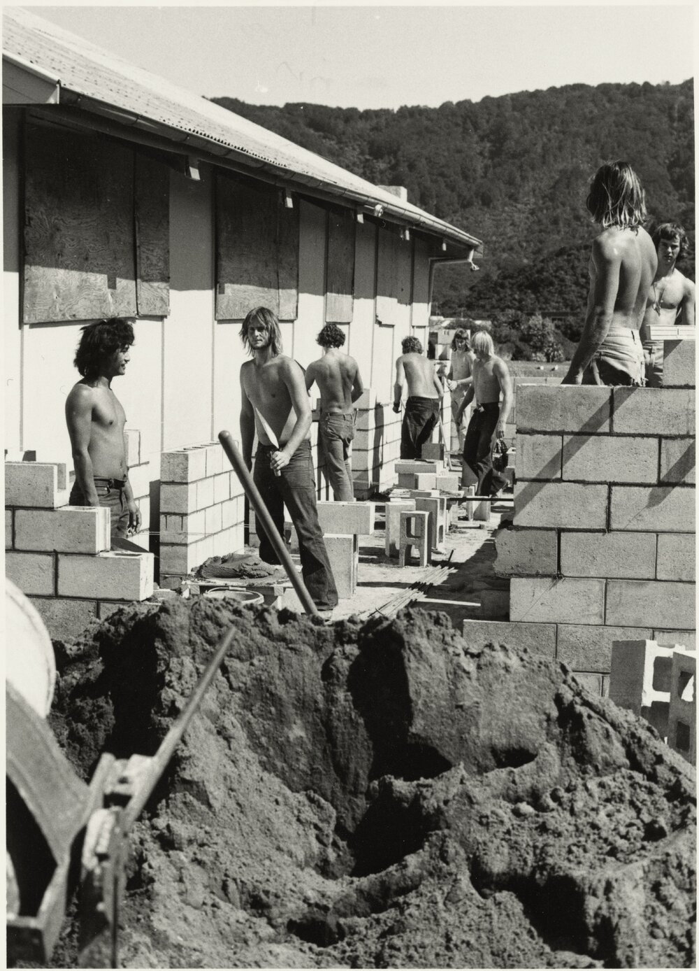 Construction beside Wainuiomata Scouts Hall