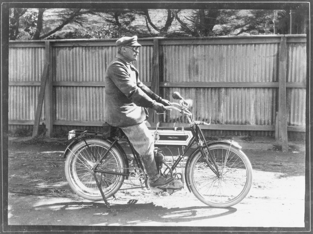 Imperial Triumph single cylinder belt-driven motor cycle 