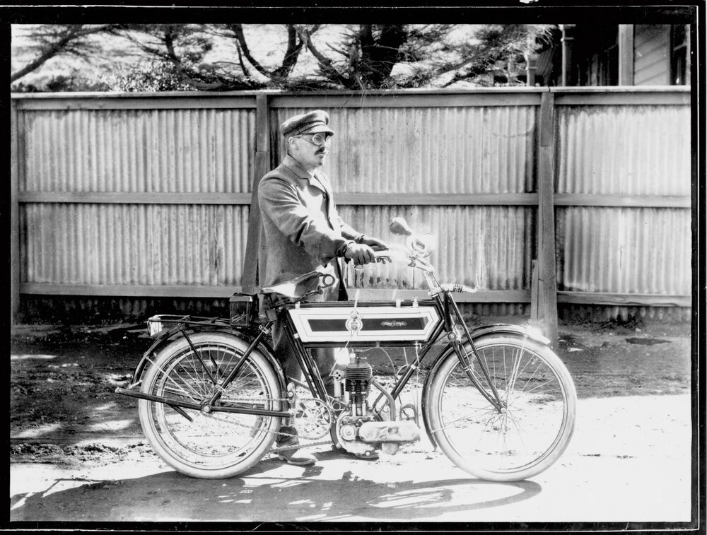  Imperial Triumph single cylinder belt-driven motor cycle 