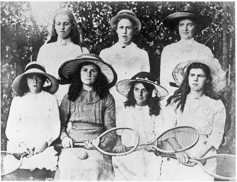 Ladies tennis group