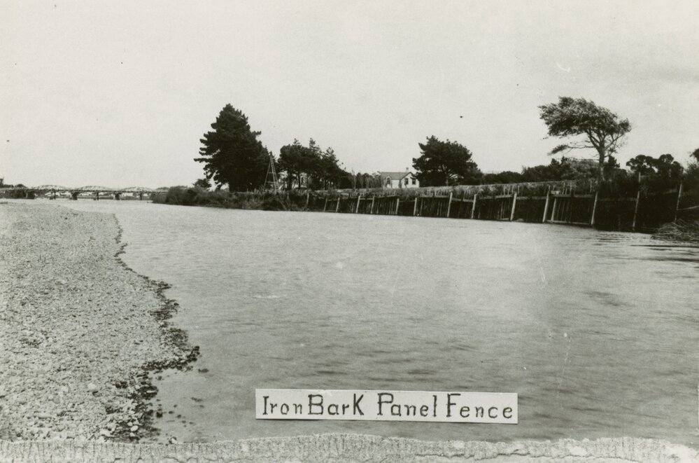 Iron bark panel fence