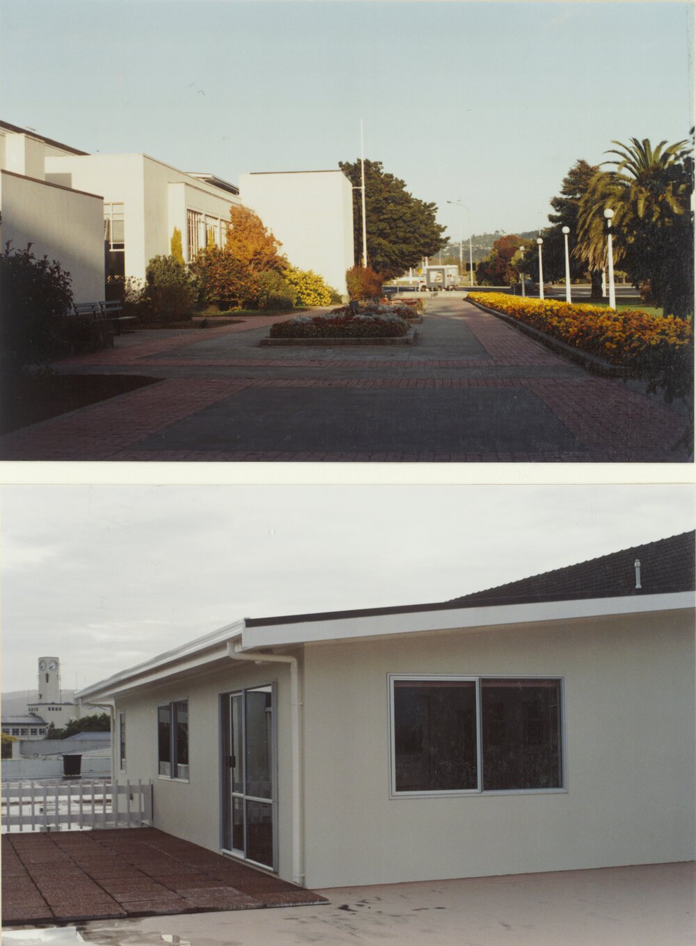War Memorial Library gardens and staffroom