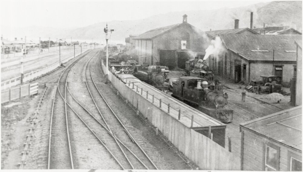 Engine erecting shop at Petone railway station