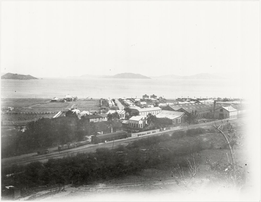 Old station and railway workshops