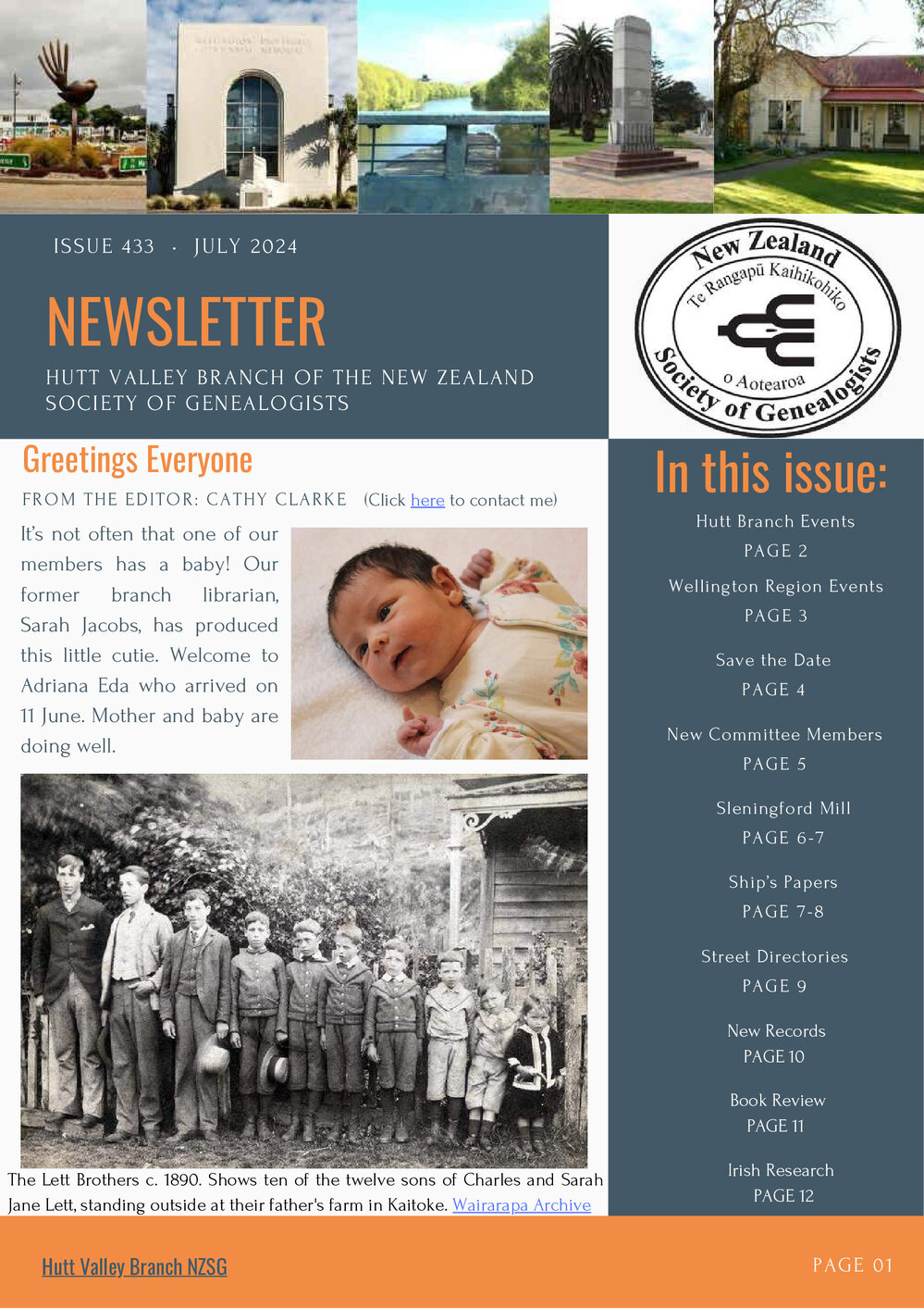 Newsletter (NZSG, Hutt Valley Branch)