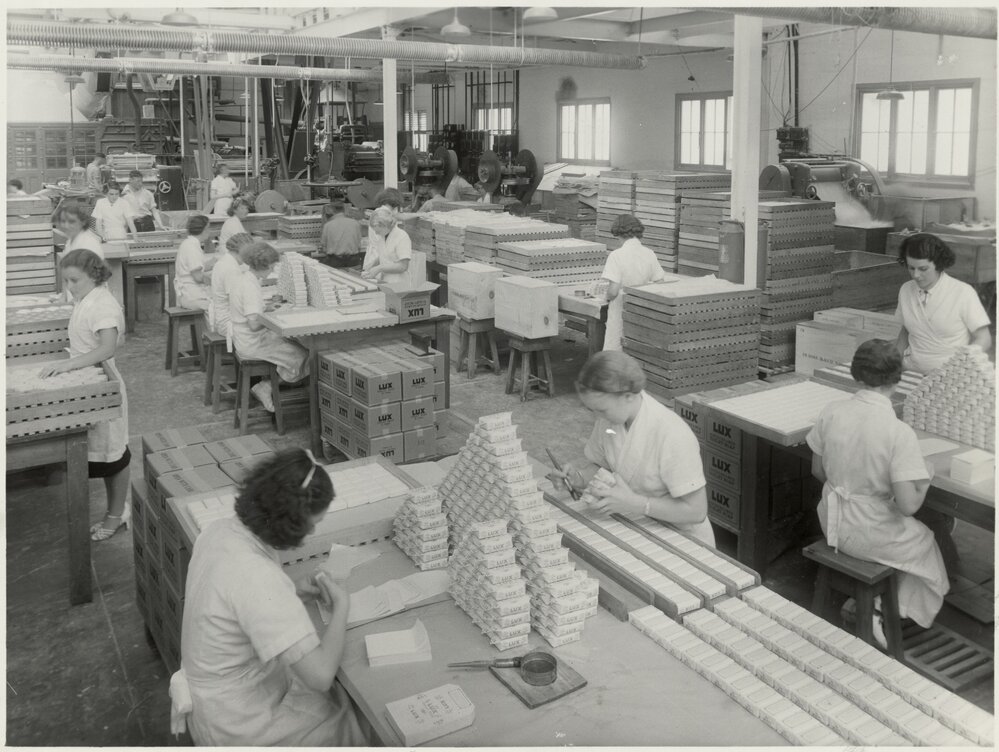 Lever Bros: toilet room