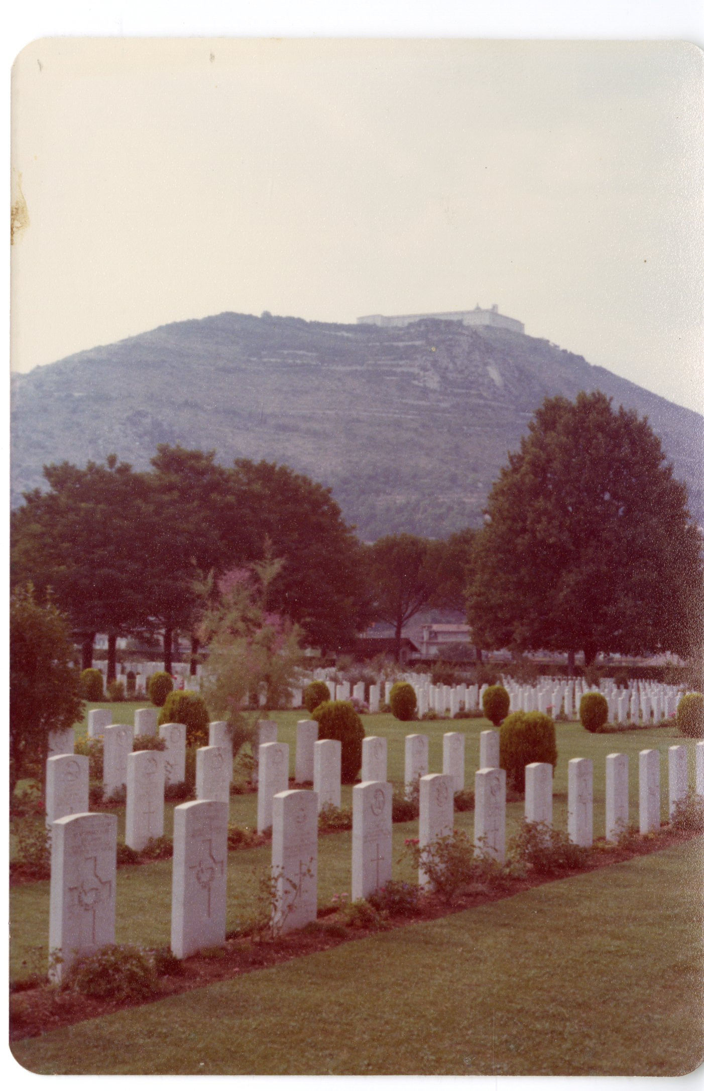 Gravestone second from left, front row.  Fortress on hill in background.  
Jenkins family collection.