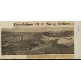 Foundations of a hilltop settlement