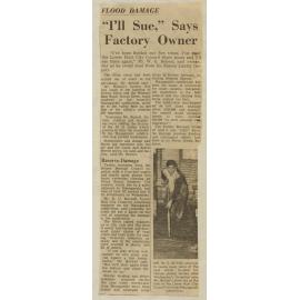 Flood damage : I'll sue says factory owner