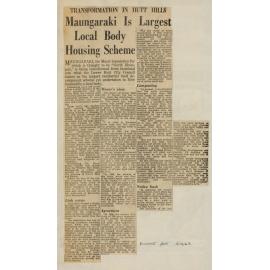 Maungaraki is largest local body housing scheme