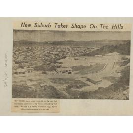 New suburb takes shape on the hills