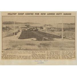Hilltop shop centre for new Lower Hutt suburb