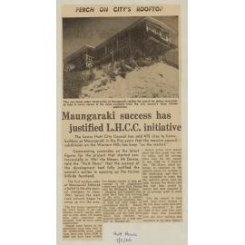 Maungaraki success has justified L.H.C.C. initiative