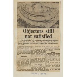 Objectors still not satisfied 