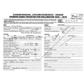 Pioneer Family Register : Dixon