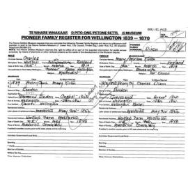 Pioneer Family Register : Dixon