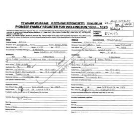 Pioneer Family Register : Evans