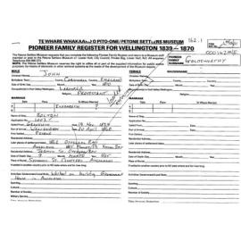 Pioneer Family Register : Goldsworthy