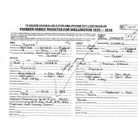 Pioneer Family Register : Mason