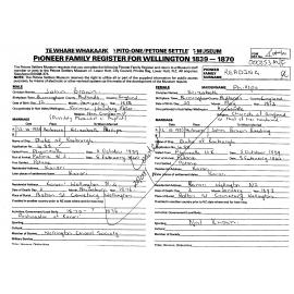 Pioneer Family Register : Reading