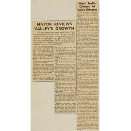 Mayor Reviews Valley's Growth